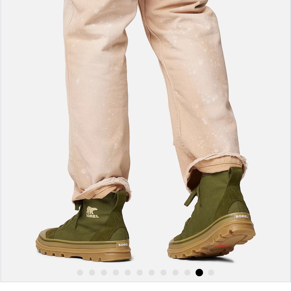 Sorel Green and Tan Men's Sneakers NWT - Picture 3 of 13